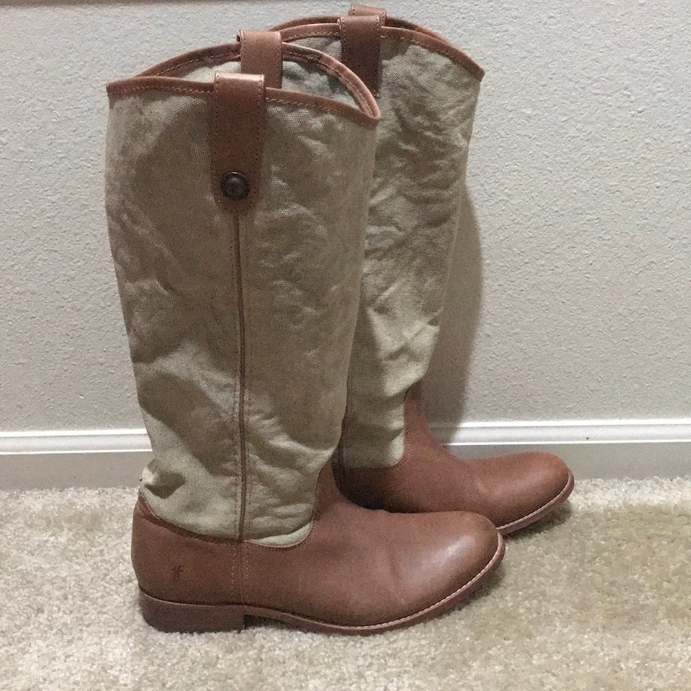 Melissa Frye Canvas Riding Boot - Picture 2 of 8